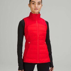 Lululemon Down For It All Vest Women's 14 Running Puffer Insulated Grenadine Red